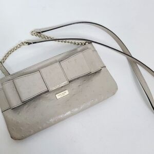 Kate Spade Cream Clutch with Bow Detail